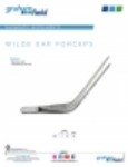 Product Sheet - Wilde Ear Forceps